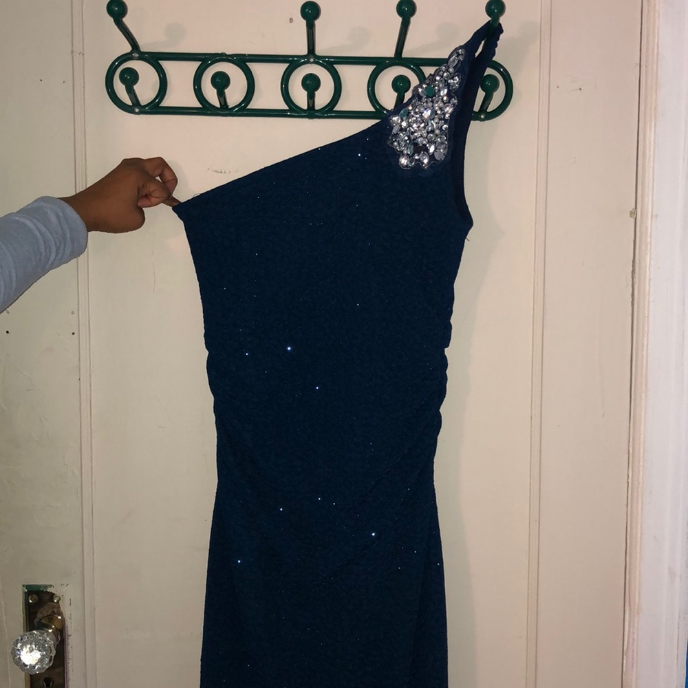 Sparkly blue long dress